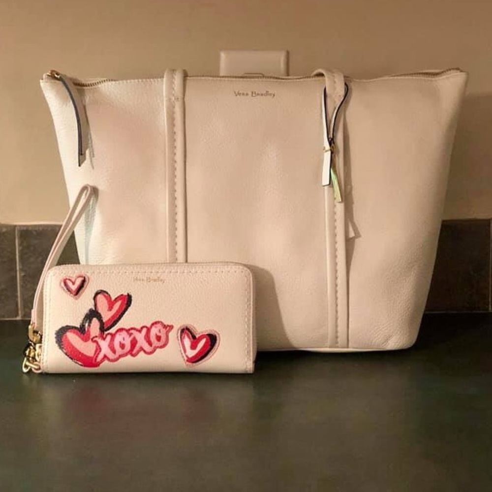 Vera Bradley Mallory Leather Tote & Wallet SOLDOUT